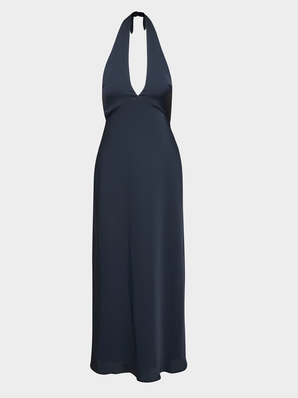 Nightscape Satin Halter Dress in Admiral - Picture 5 of 5